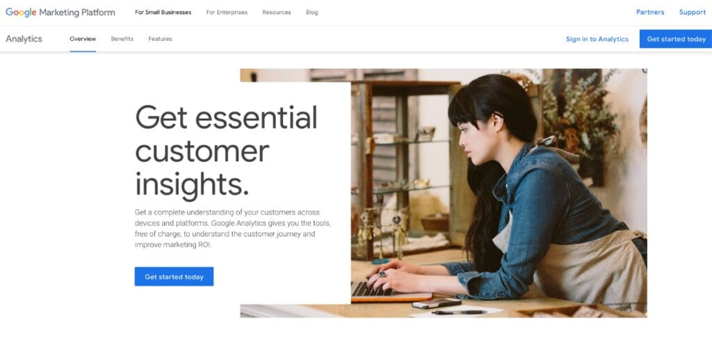 Google Analytics screenshot